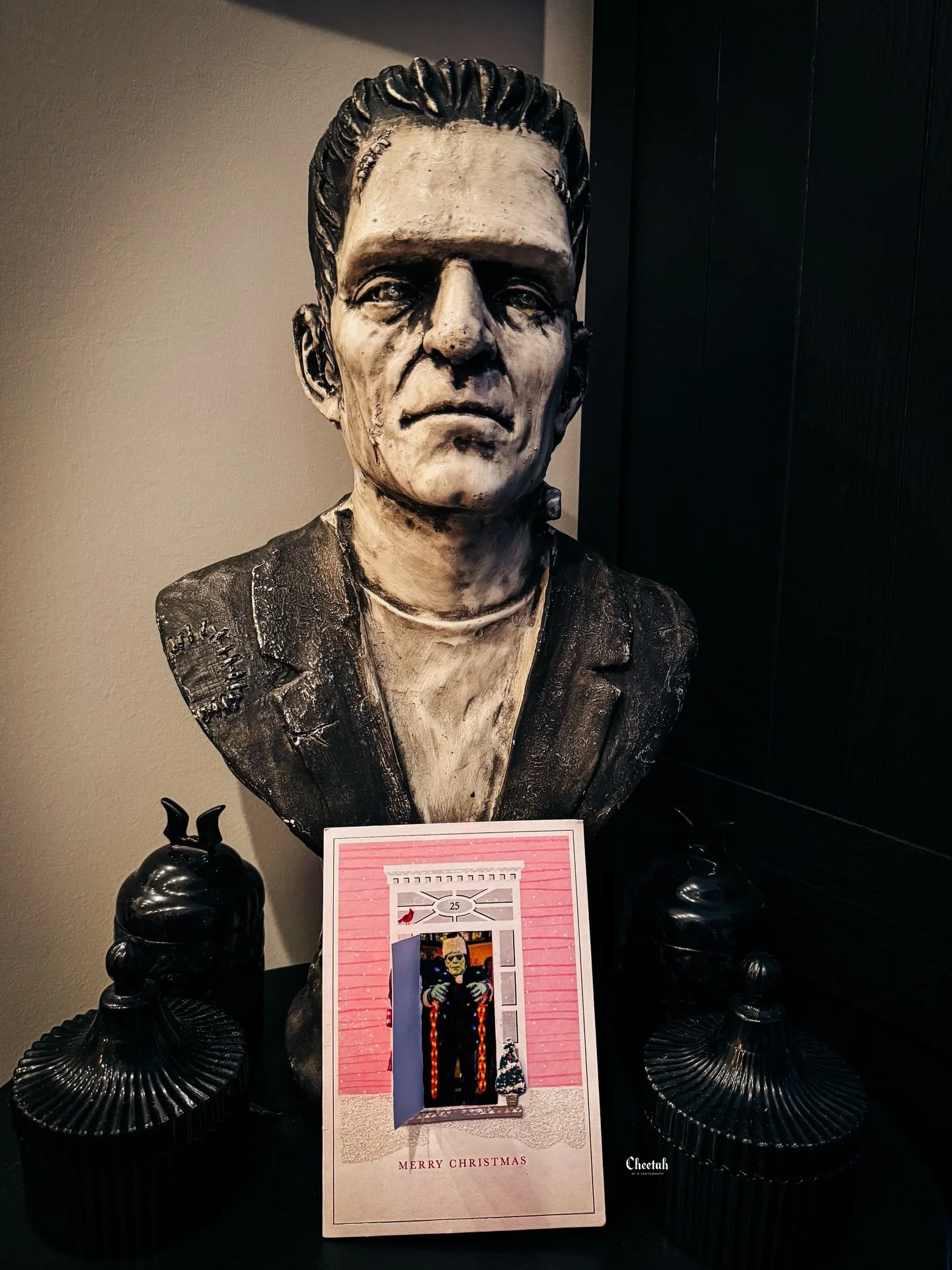 Just Received the Cutest Christmas Card from our Favorite Salem's Frankenstein🖤
#cheetahdjphotography
#salemmaweddingphotographer 
#salemmaweddingdj
#massachusettsweddingphotographer 
#massachusettsweddingdj 
#salemma
#salemmassachusetts 
#welovewed