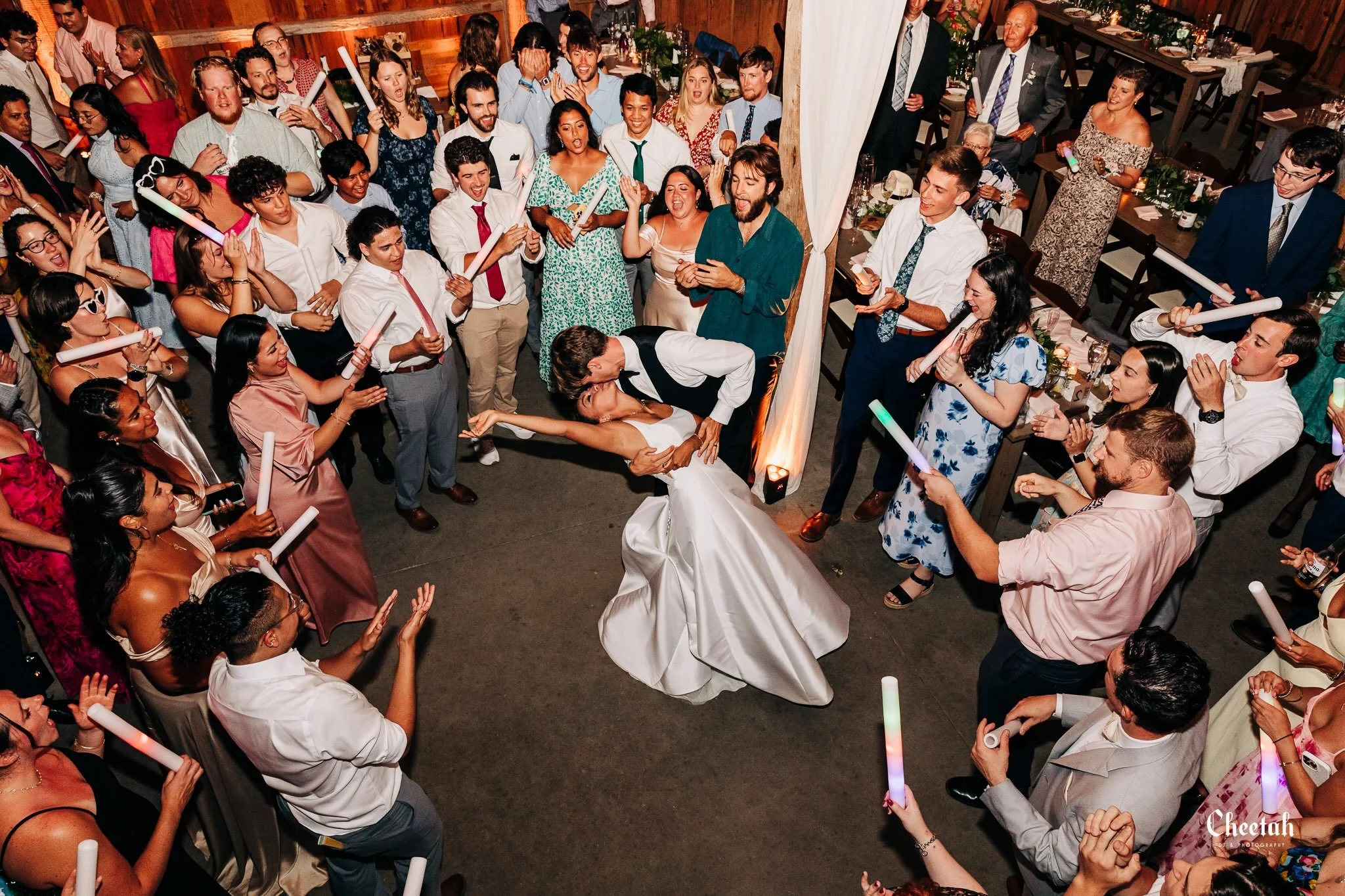 Some wedding moments are beautiful.

Some are absolute chaos in the best possible way. 🖤

Right in the middle of the dance floor, surrounded by all their favorite people &mdash; exactly where they should be.

Give me the packed dance floors, loud mu