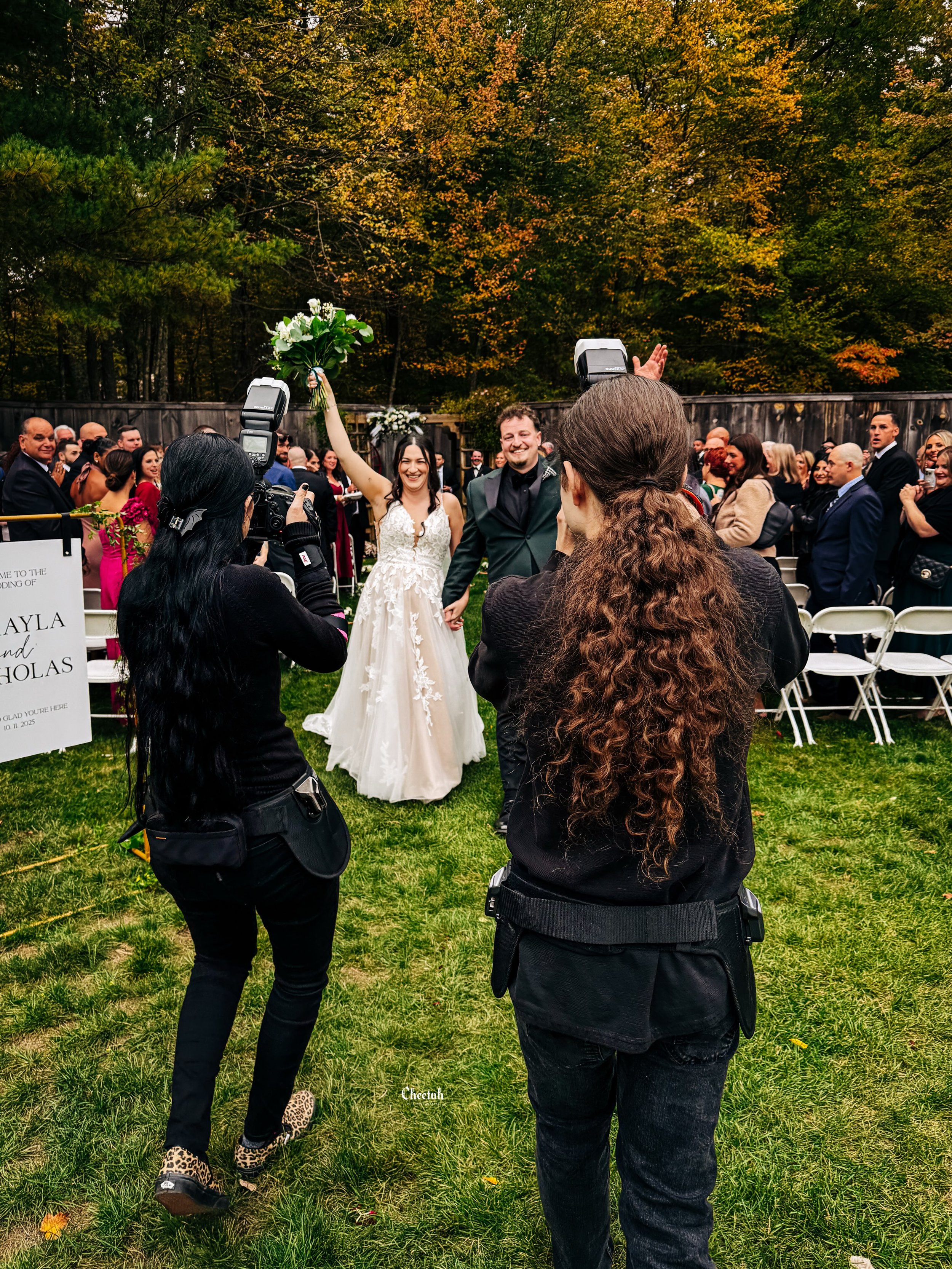 Behind the scenes with me and my son Aidan &mdash; the Cheetah photography team. 🖤📸

Two photographers. Two perspectives. One wedding day unfolding right in front of us.

While one of us is capturing the moment, the other is already looking for the