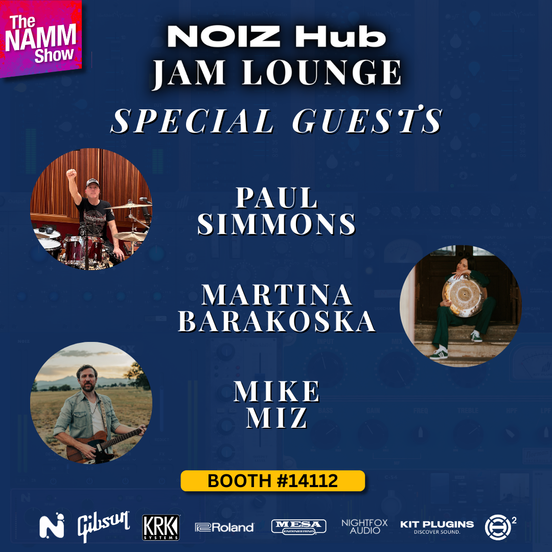FOR IMMEDIATE RELEASE    KIT PLUGINS AND NOIZ HUB PRESENT THE NOIZ HUB JAM LOUNGE AT THE 2026 NAMM SHOW