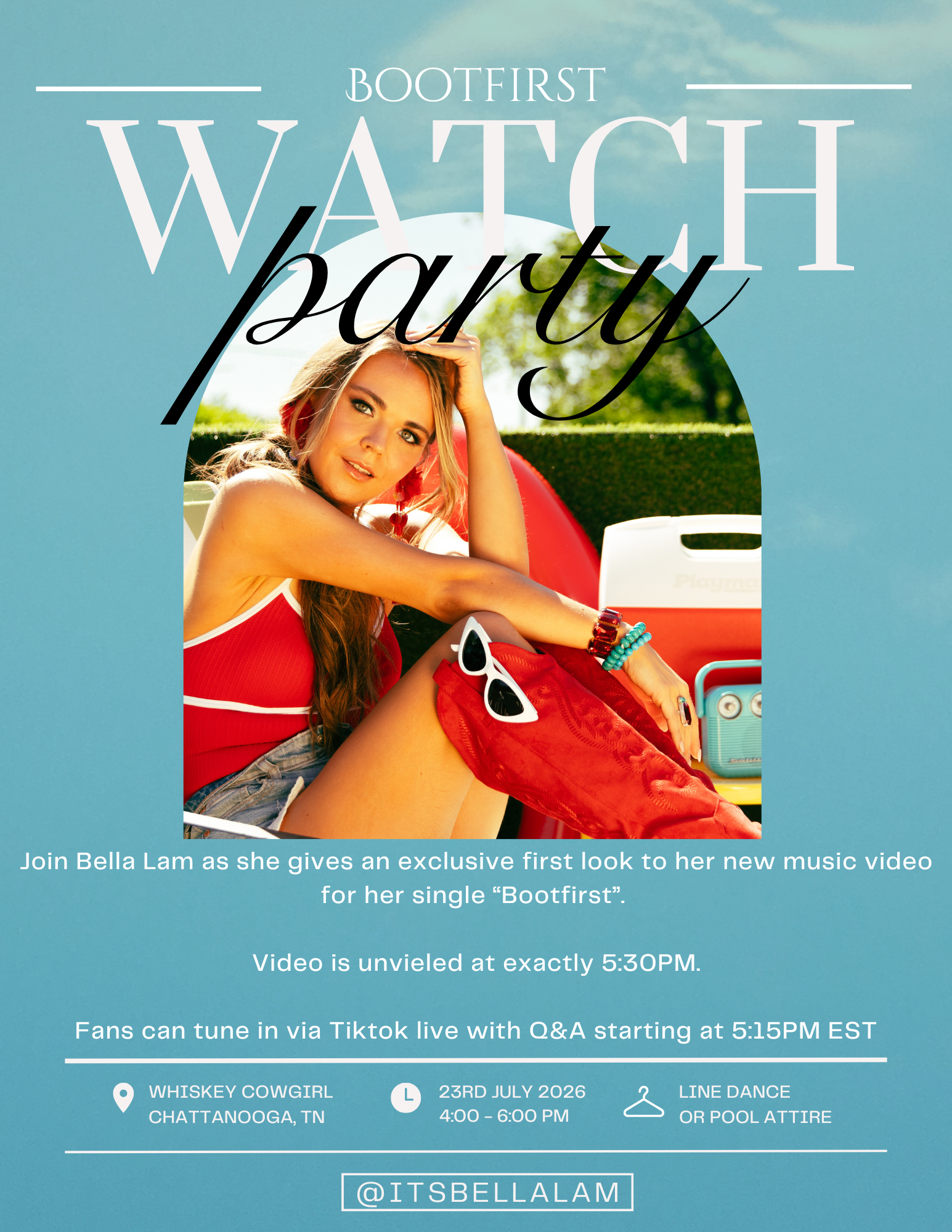 Bella Lam Launches "Bootfirst" Music Video with TikTok LIVE Watch Party