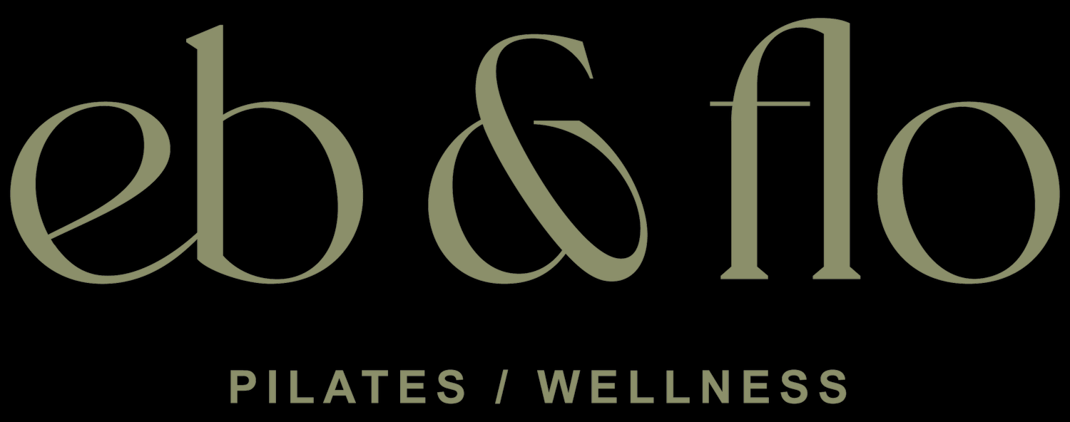 eb &amp; flo pilates / wellness logo