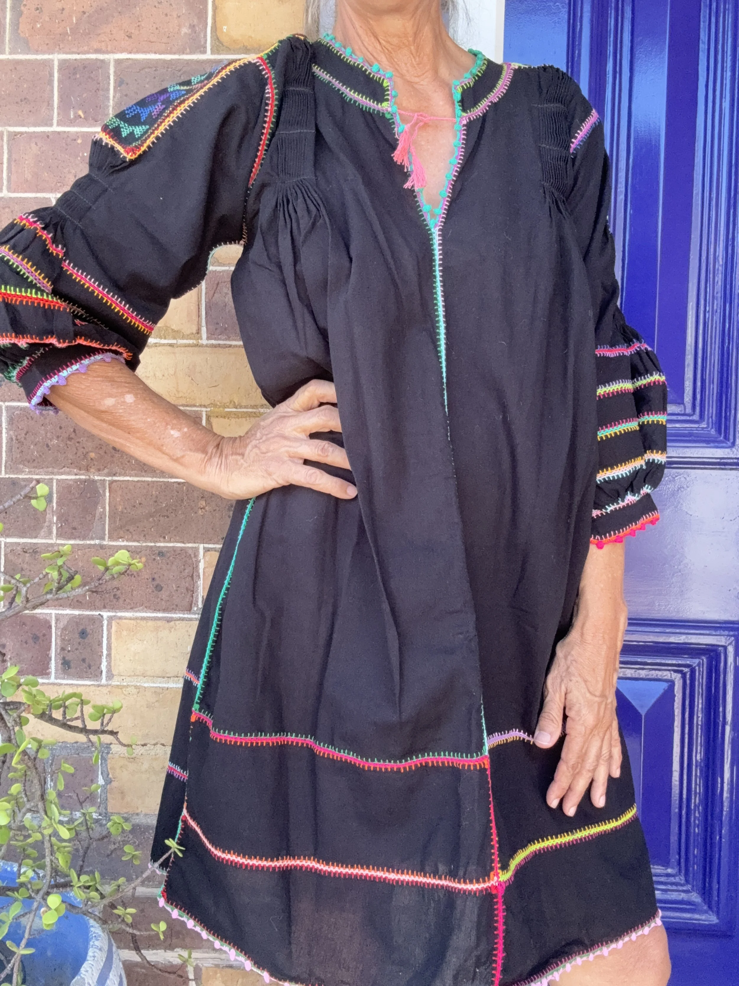 ESP BLK SH w:multi .JPG coral tassel.JPG