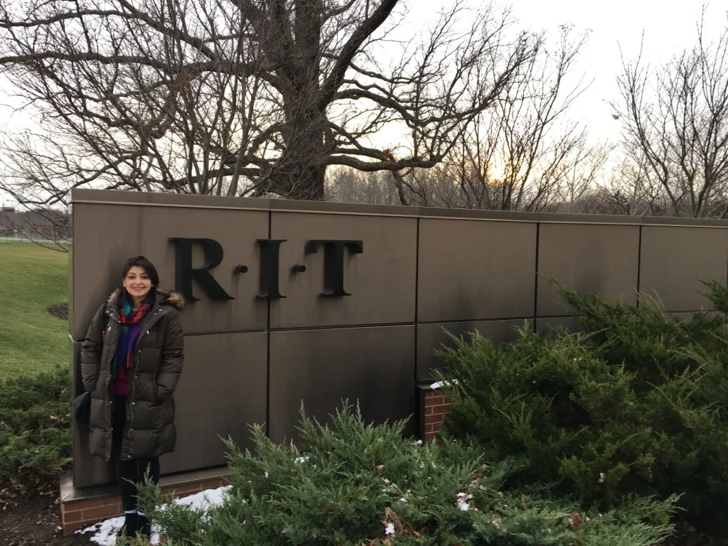 Amna Yameen attended Rochester Institute of Technology on a Fulbright scholarship.
