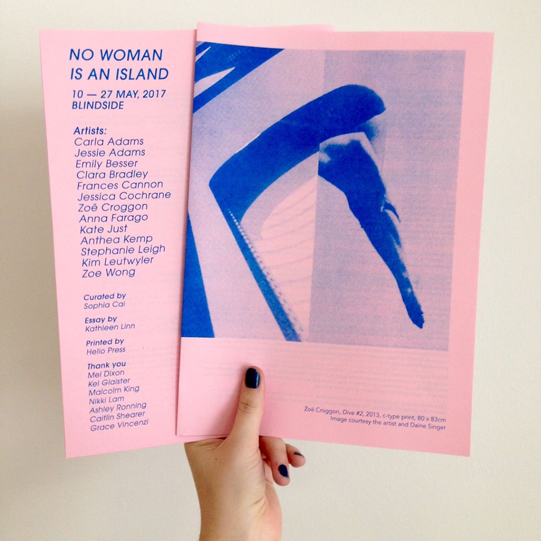  Risograph printed catalogue by Helio Press. Photo: Ashley Ronning.  