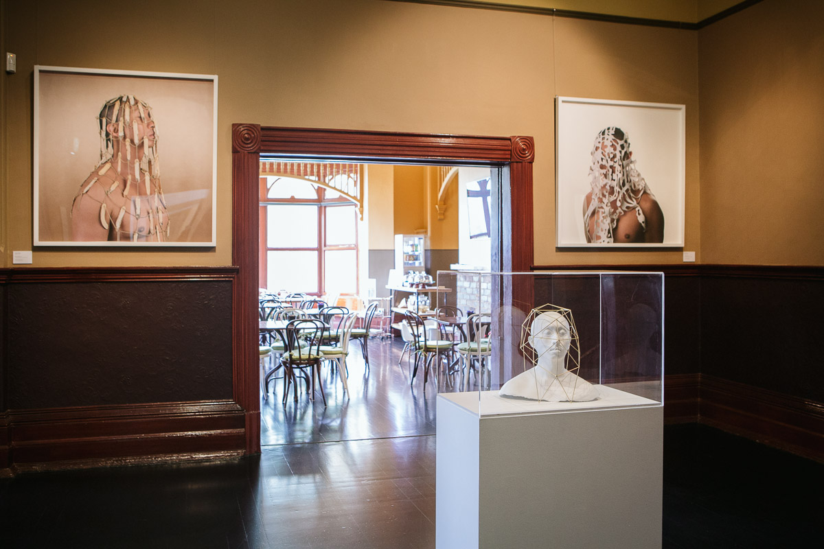 Owen Leong, installation view, Closing the Distance, 2017, Bundoora Homestead Art Centre. Photo: Nicola Dracoulis.