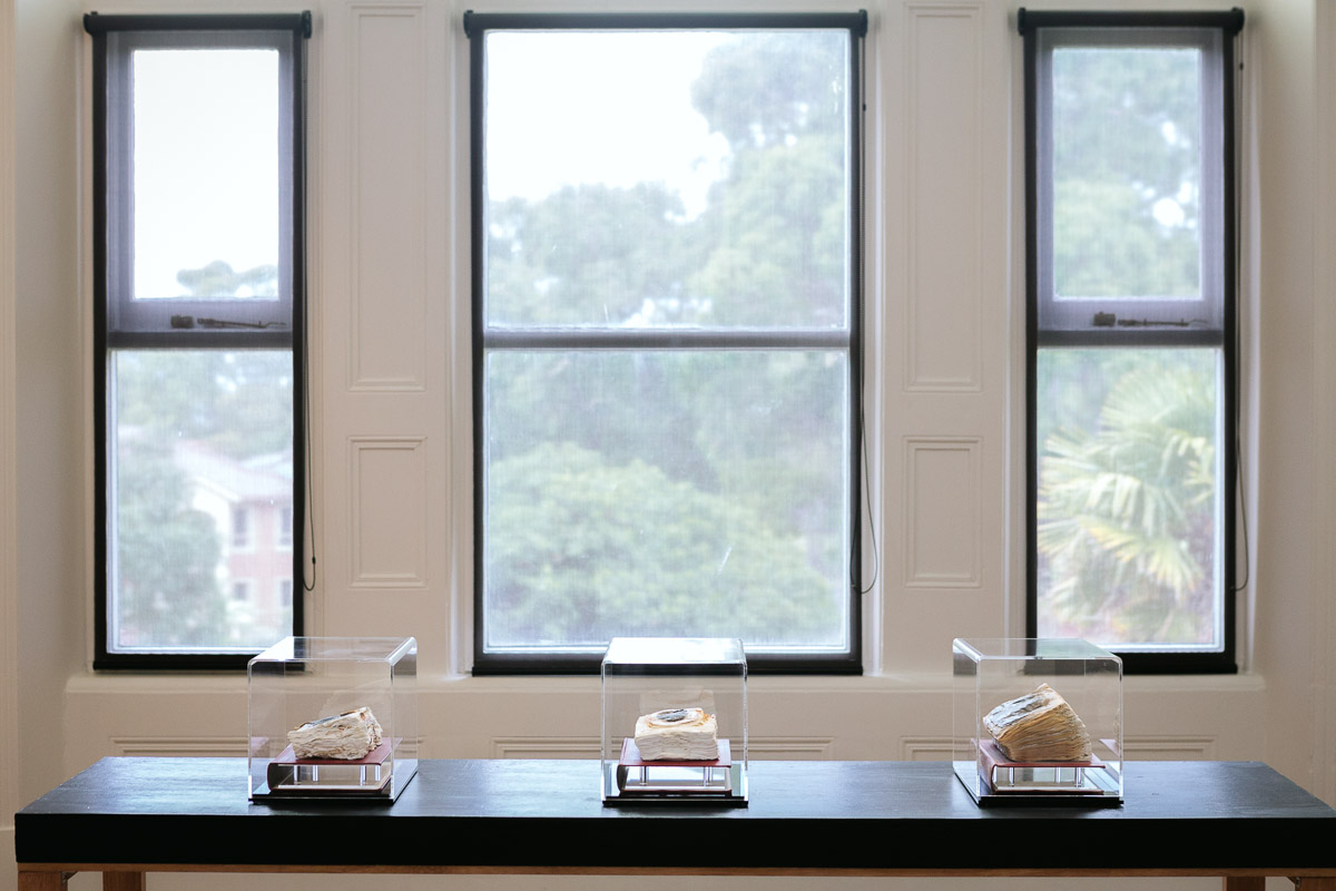Cyrus Tang, installation view, Closing the Distance, 2017, Bundoora Homestead Art Centre. Photo: Nicola Dracoulis.