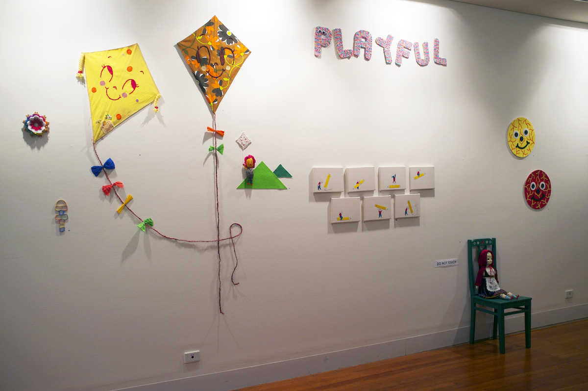 Install view, Playful, 2016, City Library