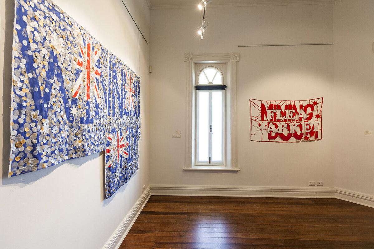 Installation view, Lucky?, 2018, Bundoora Homestead Art Centre, Melbourne. Photo: Jorge de Araujo