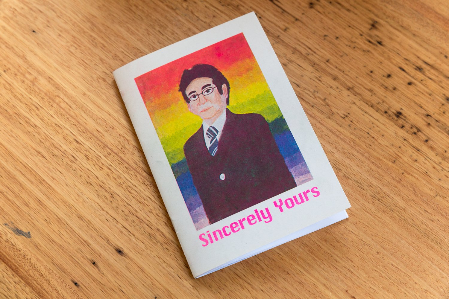  Exhibition zine,  Sincerely Yours,  2022, Arts Project Australia and West Space. Photo credit: Janelle Low 