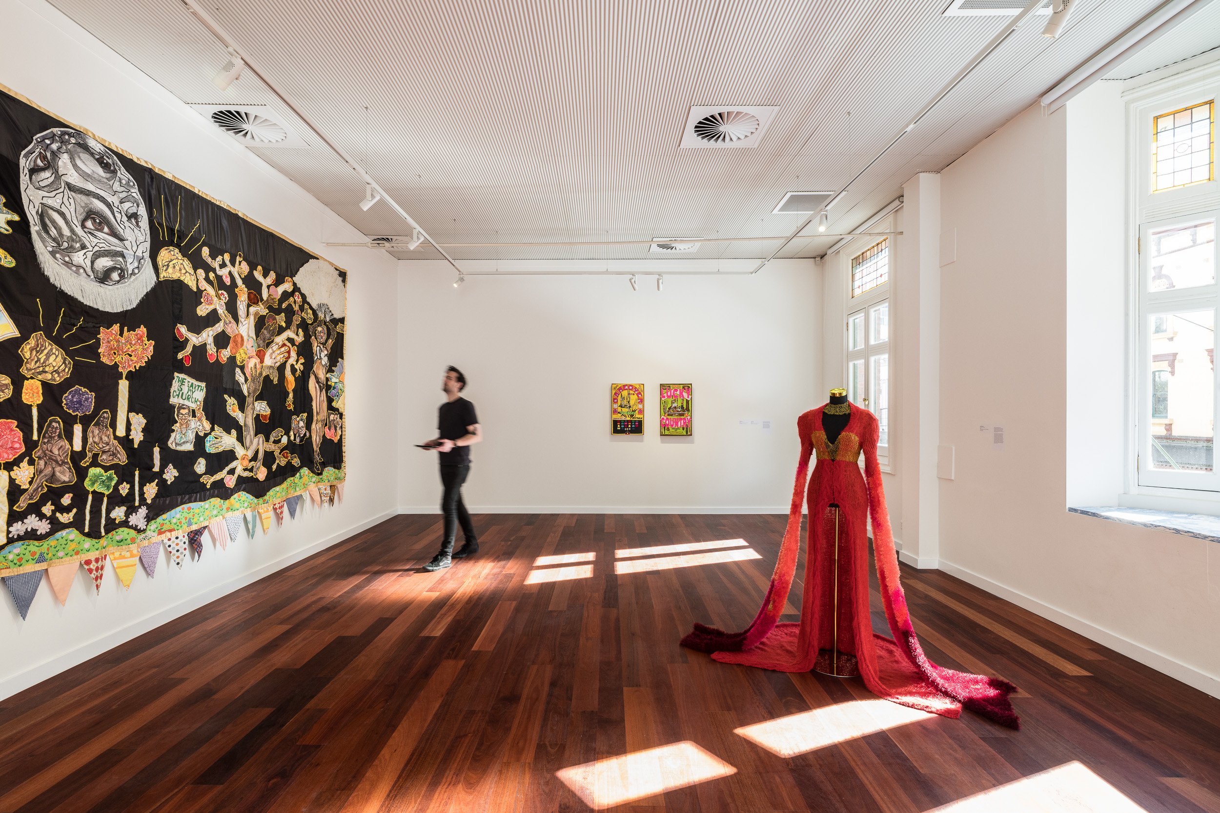  Install view,  A Soft Touch,  2023, 4A Centre for Contemporary Asian Art. Photo credit: Rohan Venn 