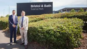 University of Bath vice-president (implementation) Prof Steve Egan, pictured , right, with South Gloucestershire Council leader Toby Savage