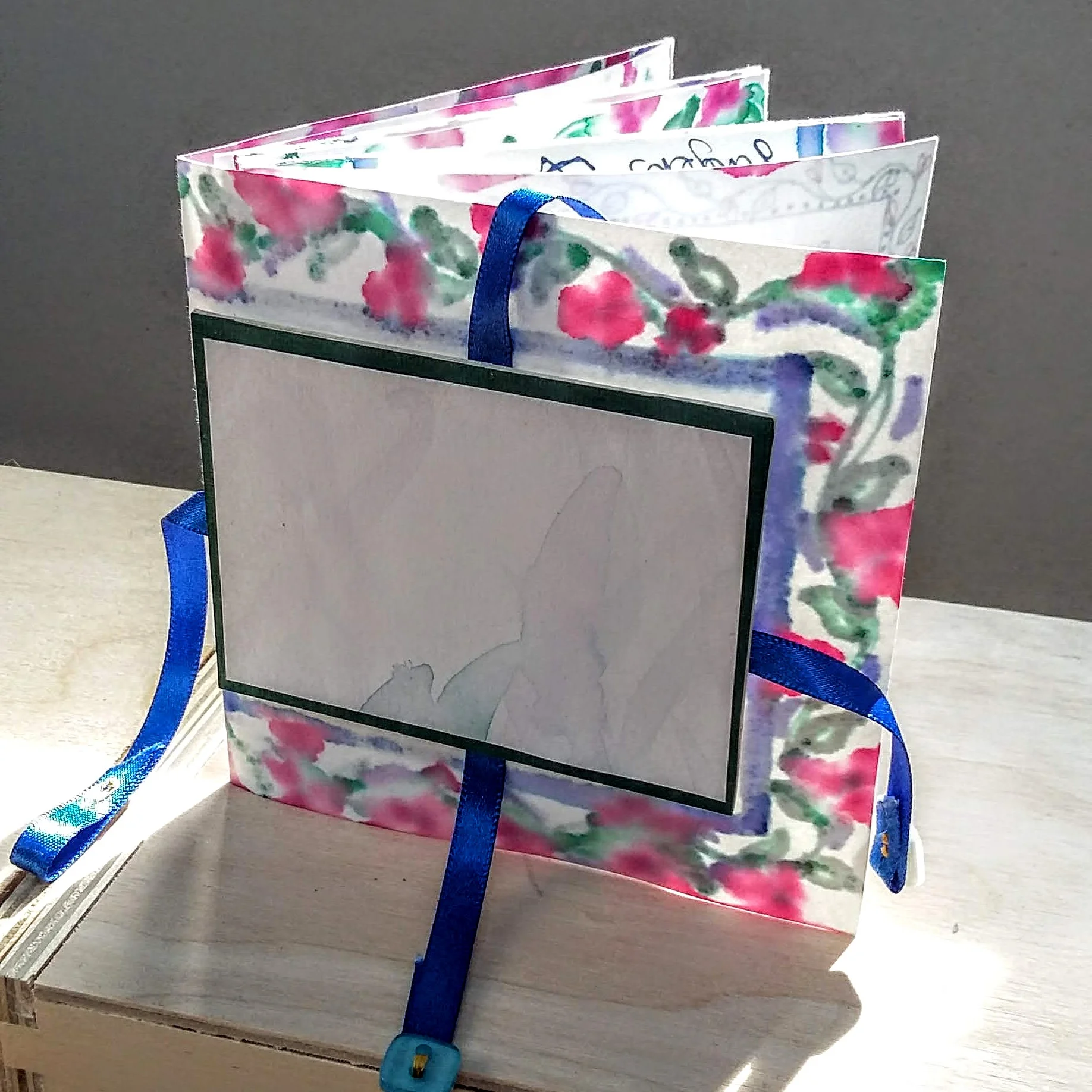 Dear One, letter book. 10 x 10 cm, folded, £60.00 plus p&p