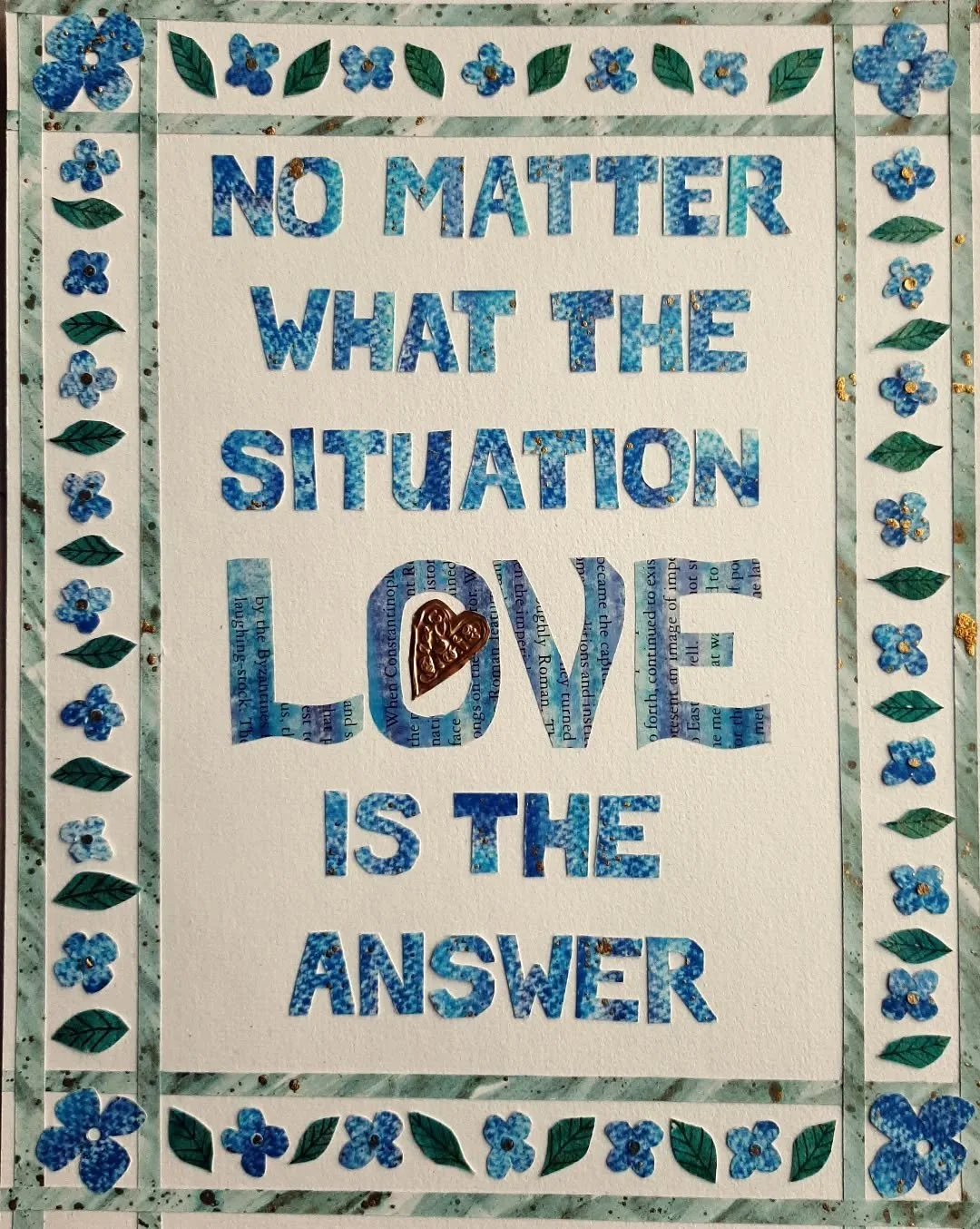 Can't really say this too many times! And it's been said in so many ways, this time by #ThichNhatHanh.
 
"All you need is love" thanks to the Beatles! 

Love the blue and gold together here. 

#TheCreativeSpace #MindfulnessAndCreativity #Le