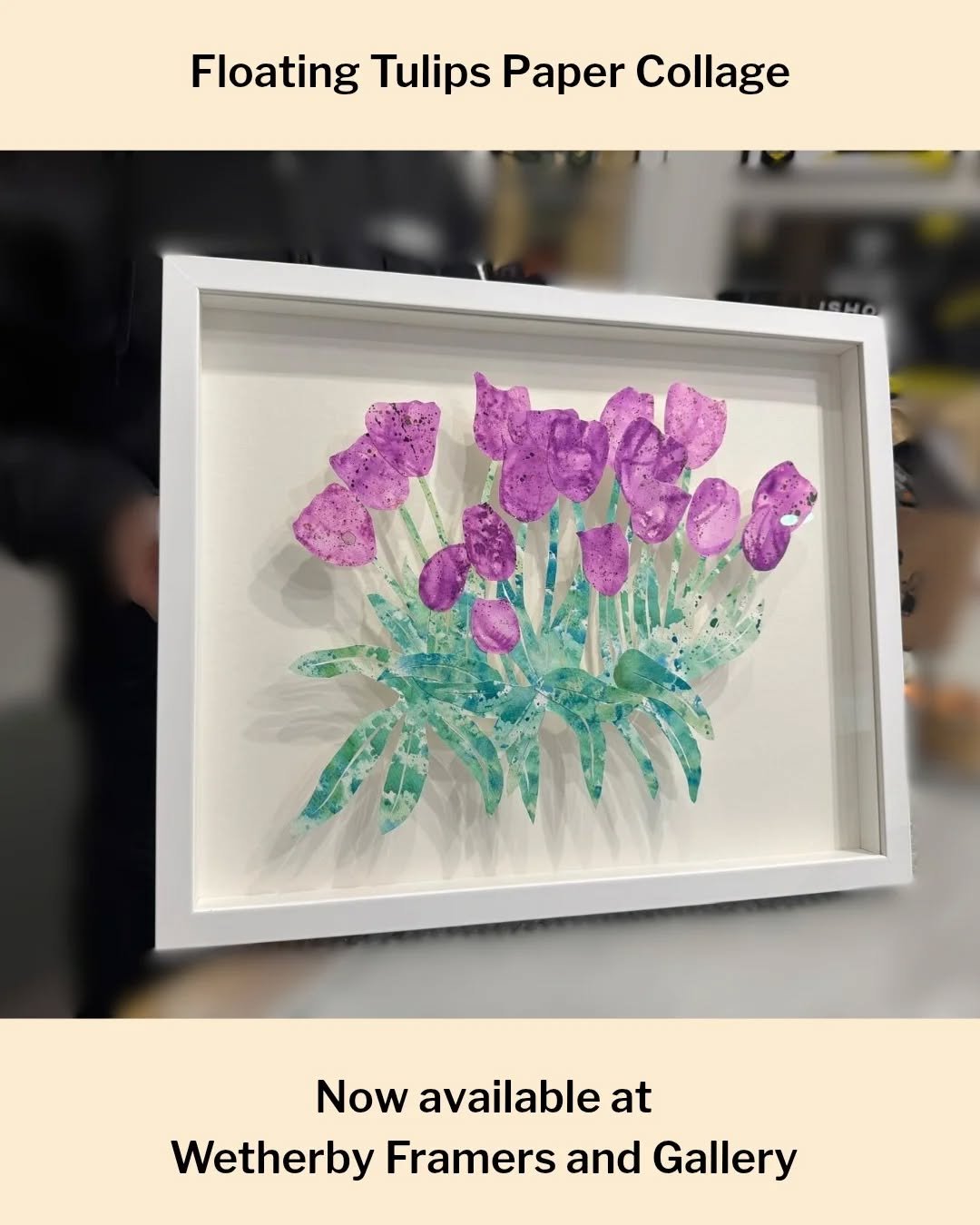 I'm so pleased with how this has turned out! 
It's a paper collage created at @wetherbyframing and then framed by Russell to show off the details and the amazing shadows it can create. 
It's a paper collage (saying that again so you don't think it's 