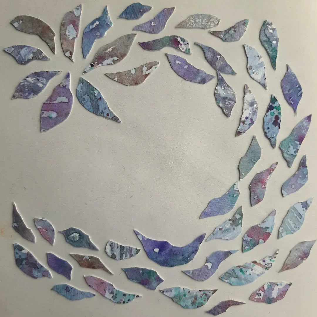 Days 47 and 48 of #DoThe100DayProject 
@dothe100dayproject 
Loving the swirl of these pieces which are offcuts from a larger piece. I initially thought they were bird-like and formed a kind of murmuration but they could be a shoal of fish swimming to