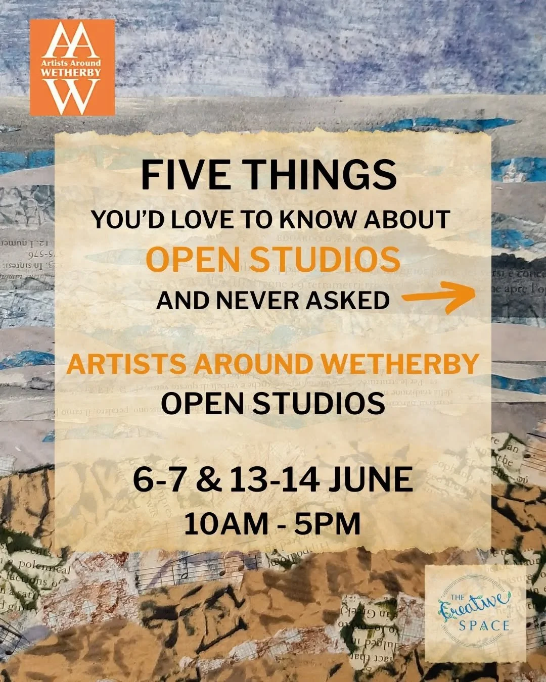 With one week to go to @artists_around_wetherby #OpenStudios here's everything you need to know! 
I'm in #WetherbyGallery above @wetherbyframing with
@lindaquartermaineart 
@glynislouiselearmonth 

Huge thanks to @rachel_bentley_art for the inspirati