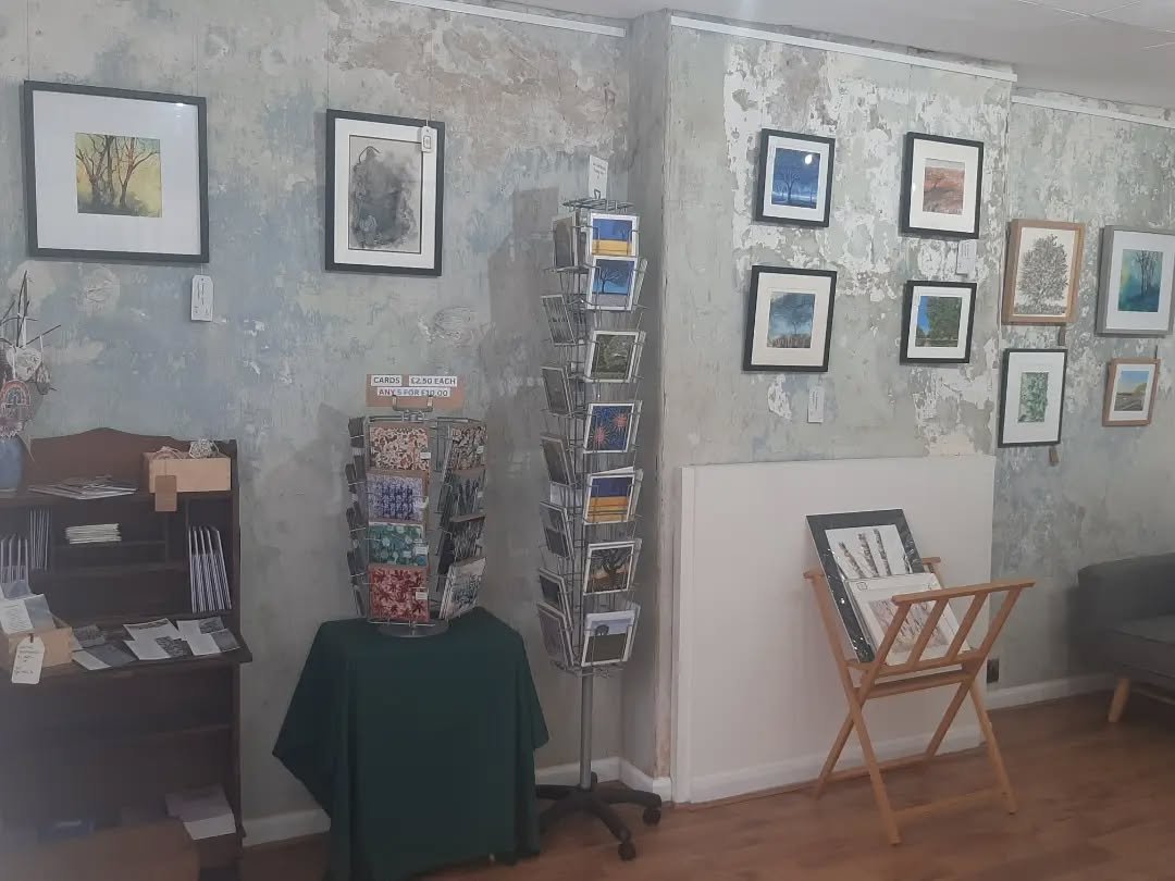 Come and check out these beauties as part of our new #TreesAndLeaves exhibition at #WetherbyGallery 
The launch is today at 4pm. All welcome! 
Come and celebrate the different and diverse ways of expressing trees and leaves that our artists have. 

T