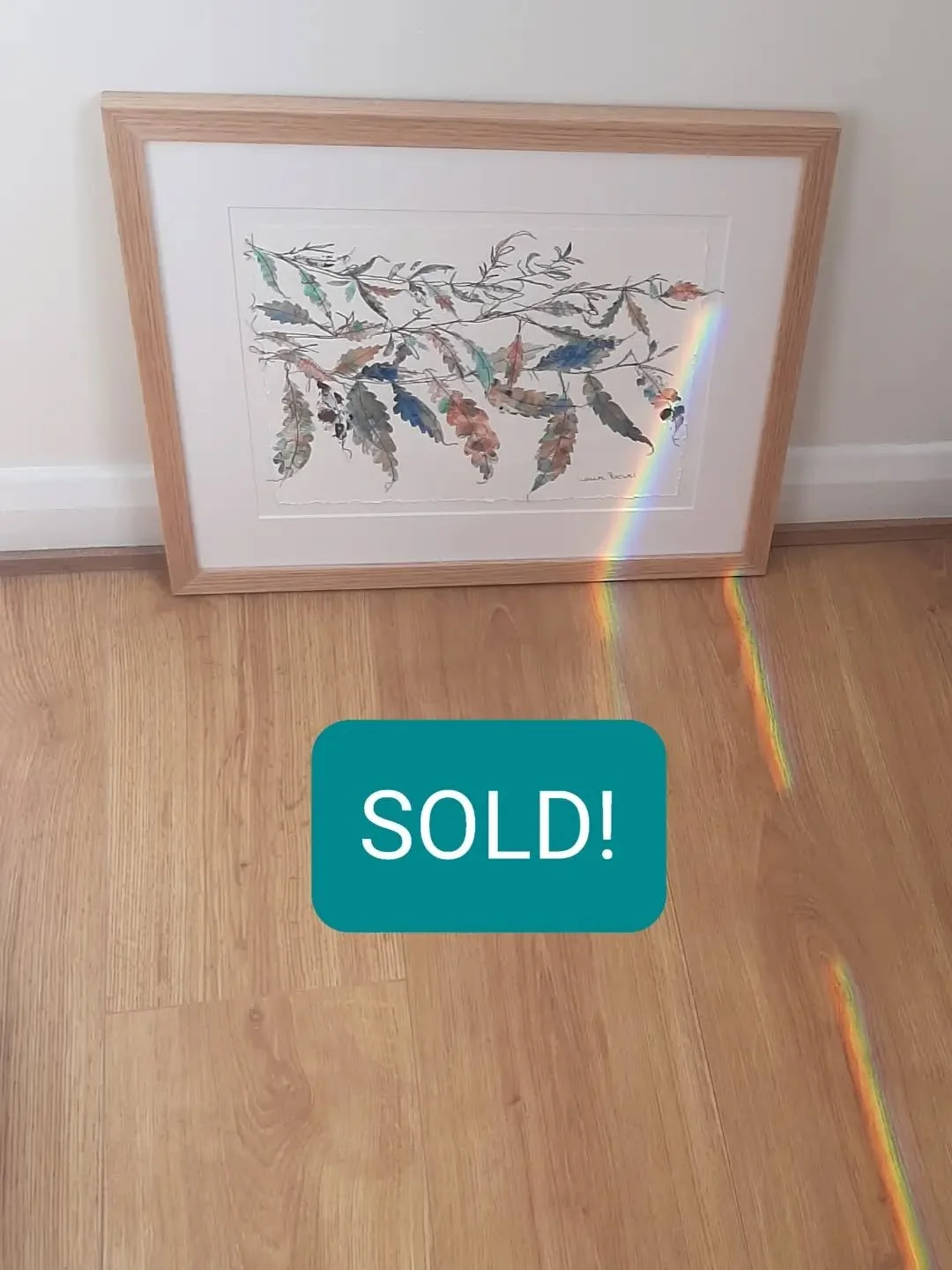 A great start to the new #TreesAndLeaves exhibition by selling this original and a print of it! 
Thank you people of #Wetherby who have very good taste! 😁
The exhibition continues 
🍂 Tuesdays to Fridays 9.30am to 5pm 
🍂 Saturdays 10am to 4pm 
🍂 U