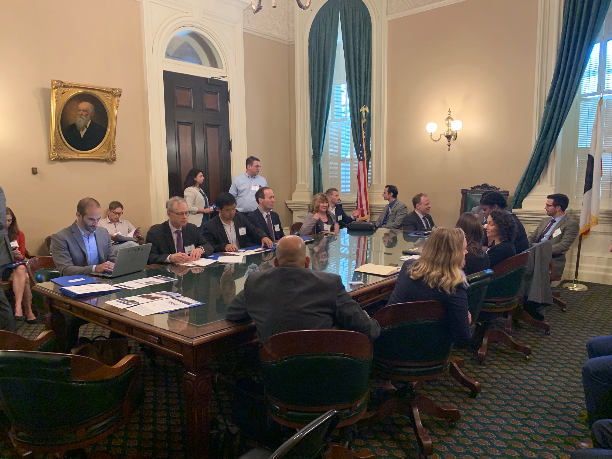 CESA meeting with policy makers inside the Capitol Building in Sacramento, CA