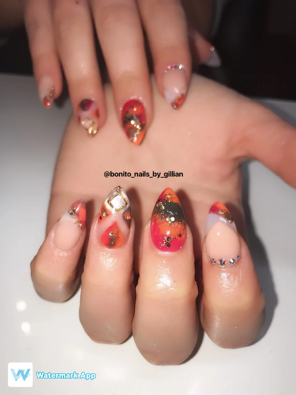 Miscellaneous Spring to Summer Acrylic Nails.