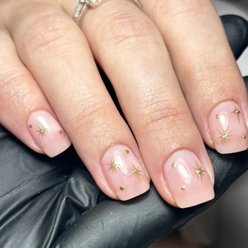 Sparkles 🤩 ✨ 

#sparklenails #xmasnails #biab