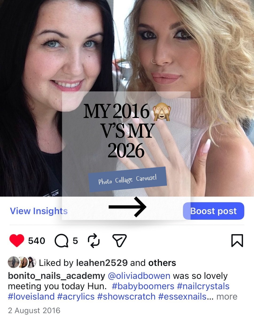 Major career highlights in 2016 with some love island celeb sets (@oliviadbowen forever grateful for the boost this gave my nail career, thank you for taking a chance in a newbie nail tech all those years ago🙏🏻🫶🏻) - but this was also at the start