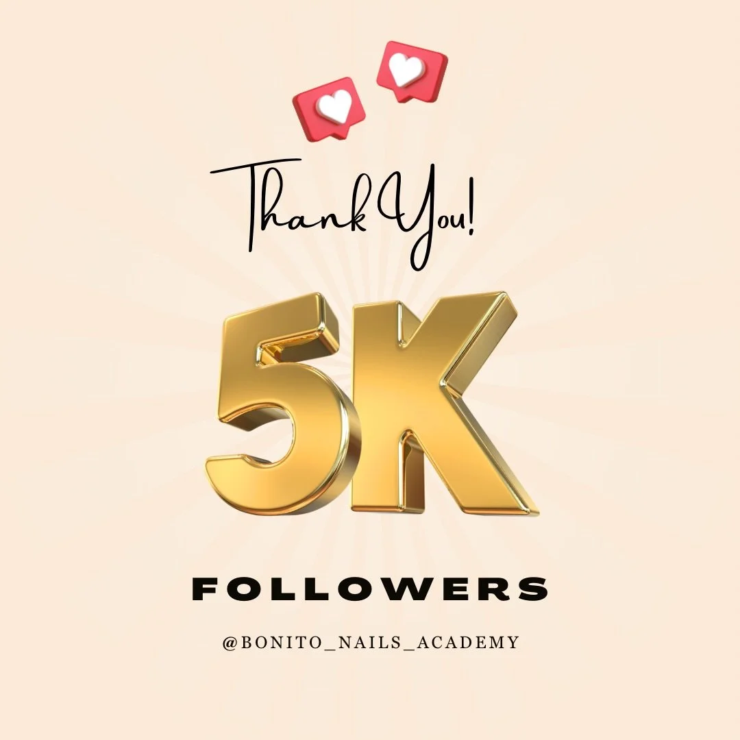 5K Followers 😍!!! Aw you gals&hellip; ❤️❤️❤️ so grateful for my insta fam 🫶🏻
I try so hard to make ever evolving education. 
Thank you for every follow - while I have you here are some other AMAZING educators 🥰
Samantha Cox @thedailynailofficial 