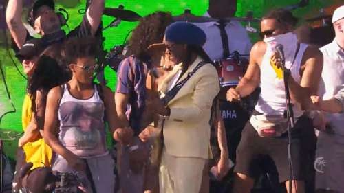 Angie w. Niles Rodgers @ Coachella