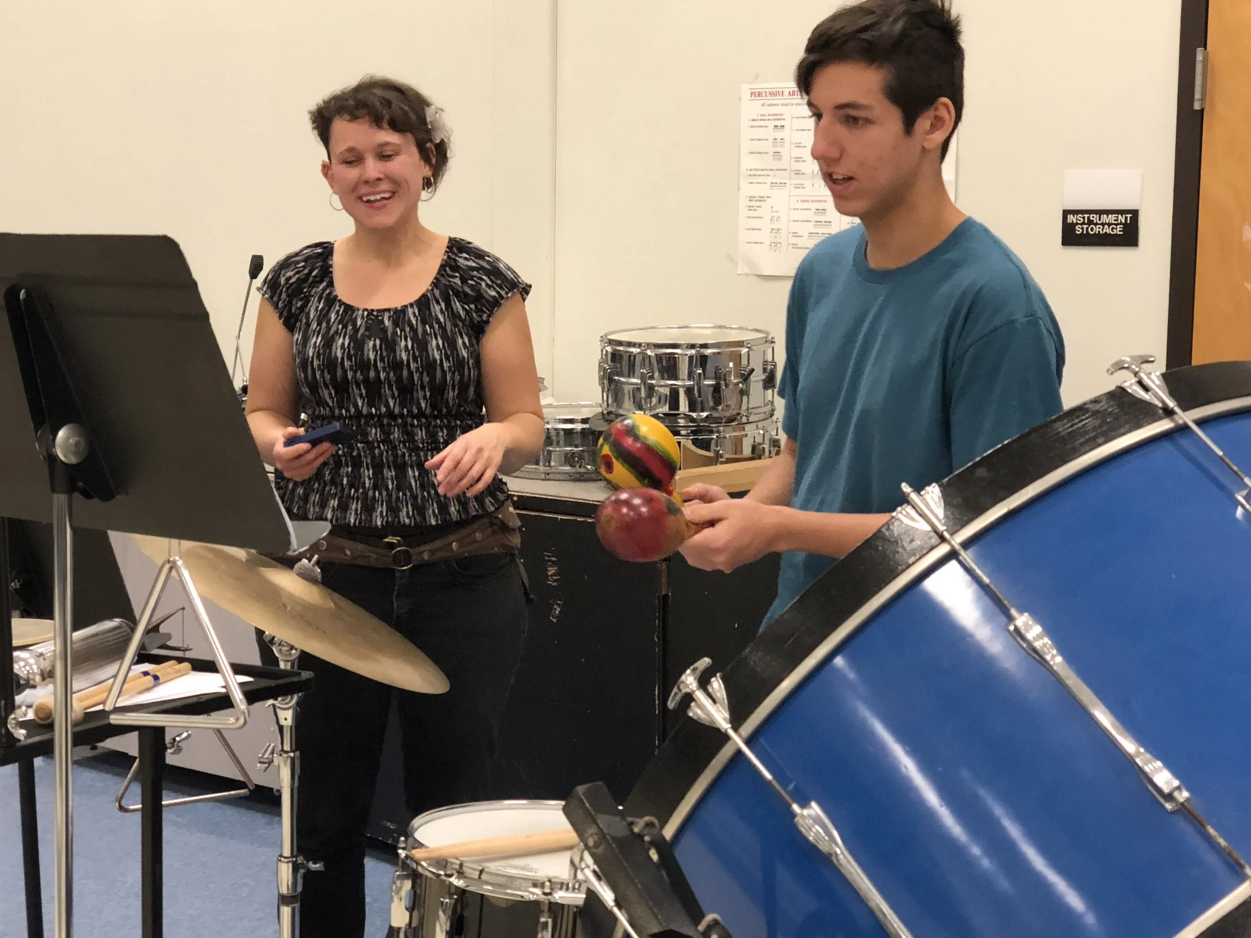 Project Outreach: Coaching a student to perform in a concert with the orchestra.