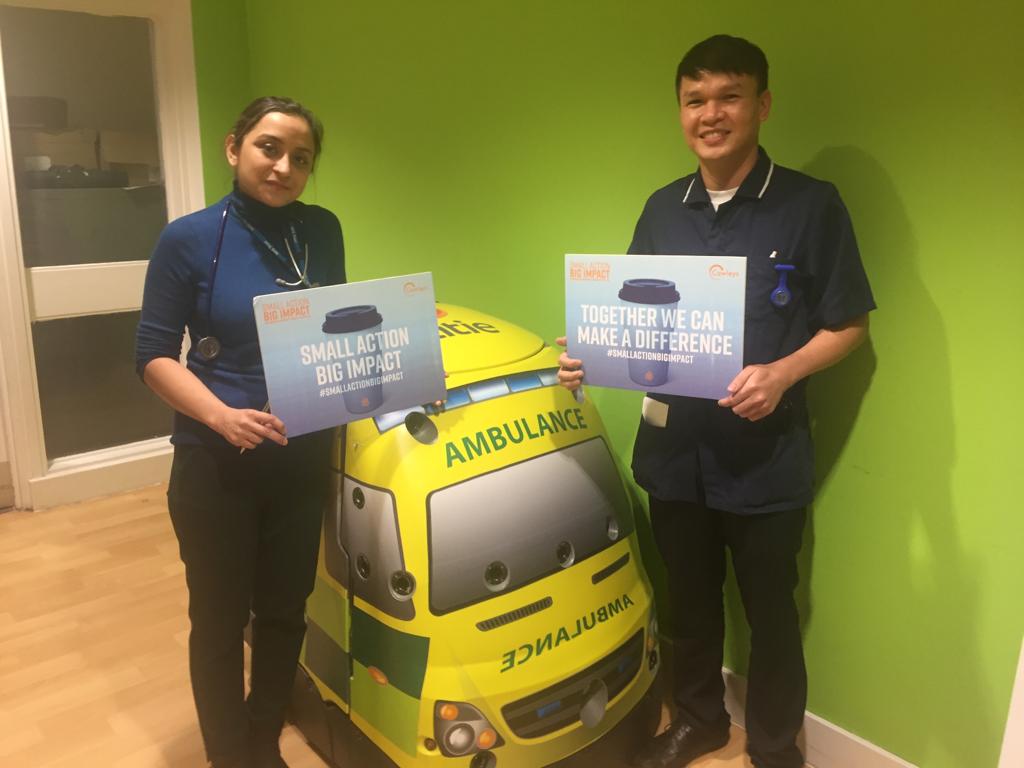 ENGAGING STAFF AT WEST HERTFORDSHIRE HOSPITAL West Hertfordshire Hospital wanted to help it’s employees reduce their environmental footprint and improve recycling rates.