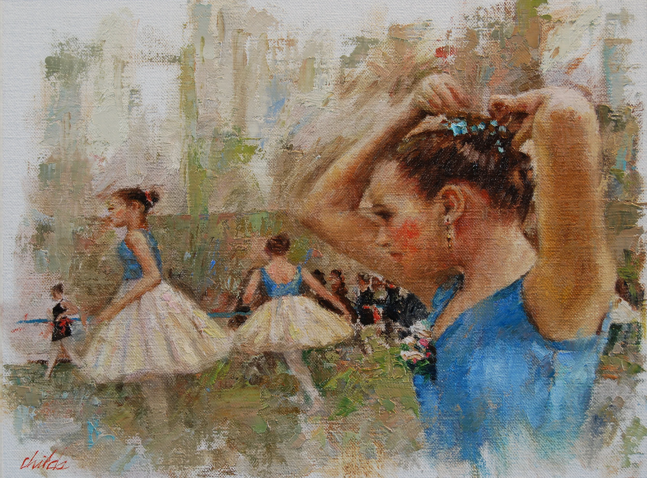 A Final Look In The Mirror 14 x 11 oil on linen mounted on board .jpg
