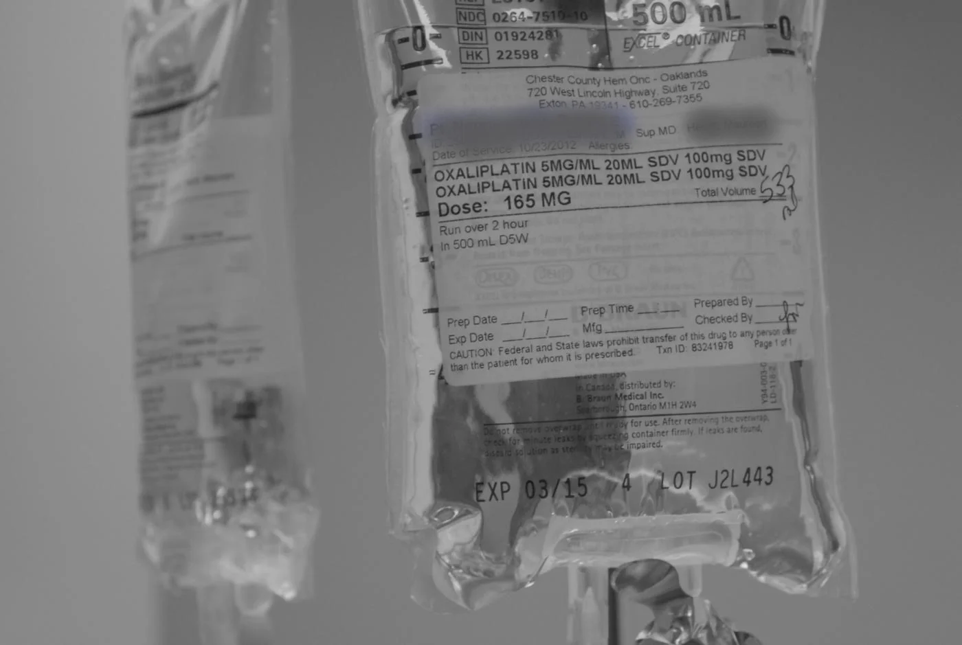 Chemotherapy bag