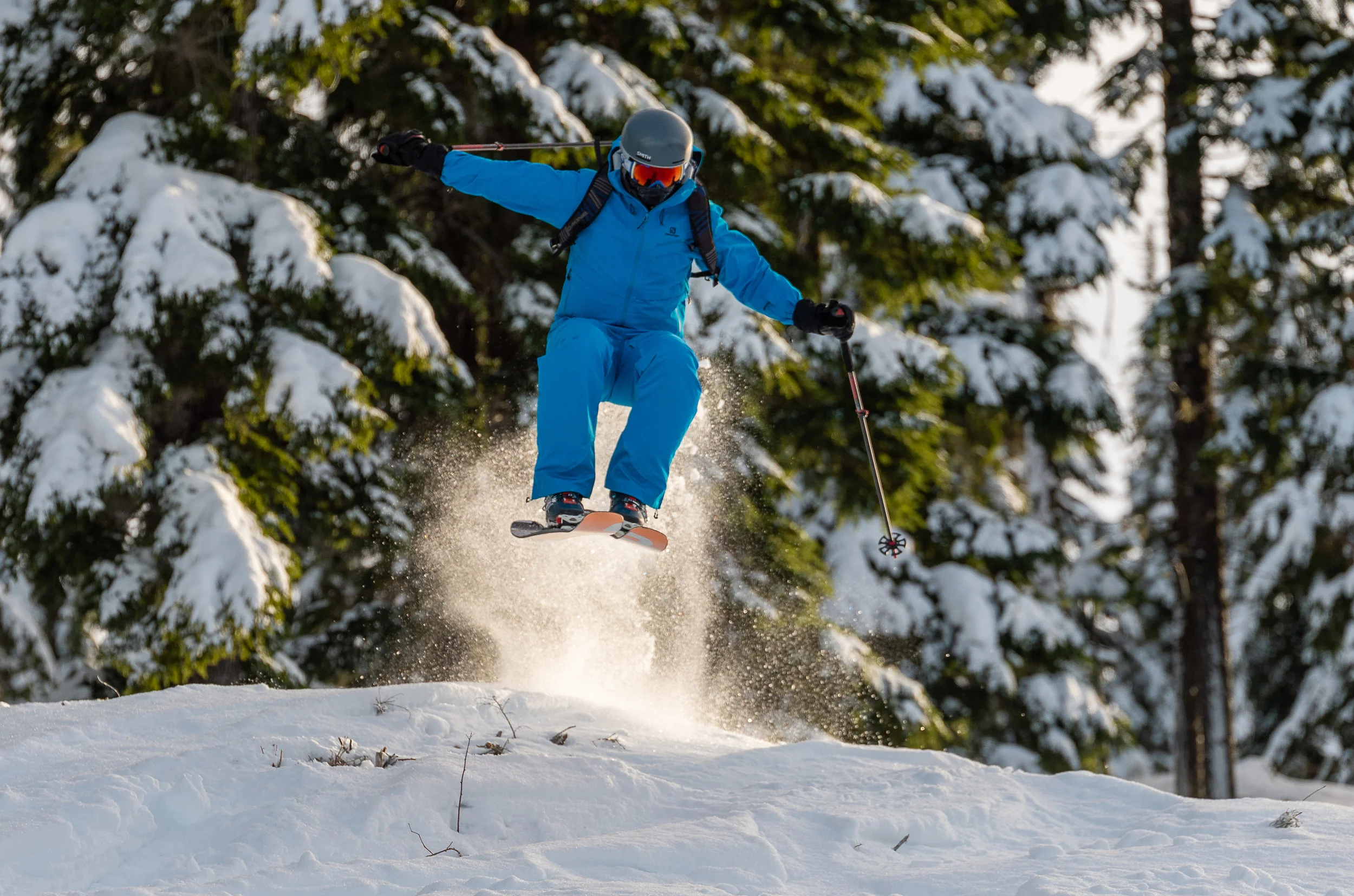 When the snow is the best the sends are much more reserved. Chair 4, Silver Mountain. Skier: Casey Winchel.
