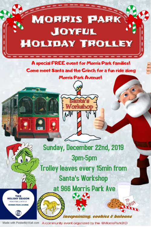 Morris Park Joyful Holiday Trolley