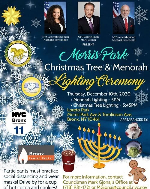 Morris Park Christmas Tree & Menorah Lighting Ceremony