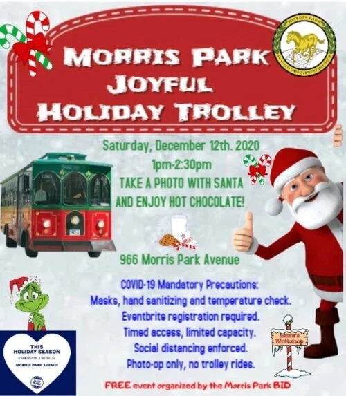 Morris Park Joyful Holiday Trolley