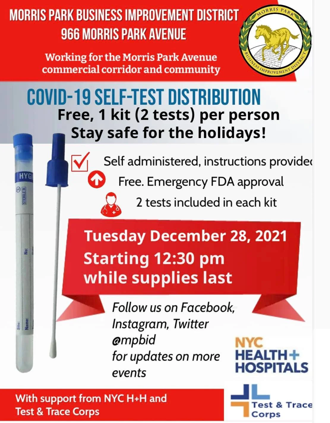 Covid-19 Self Test Kit Distribution