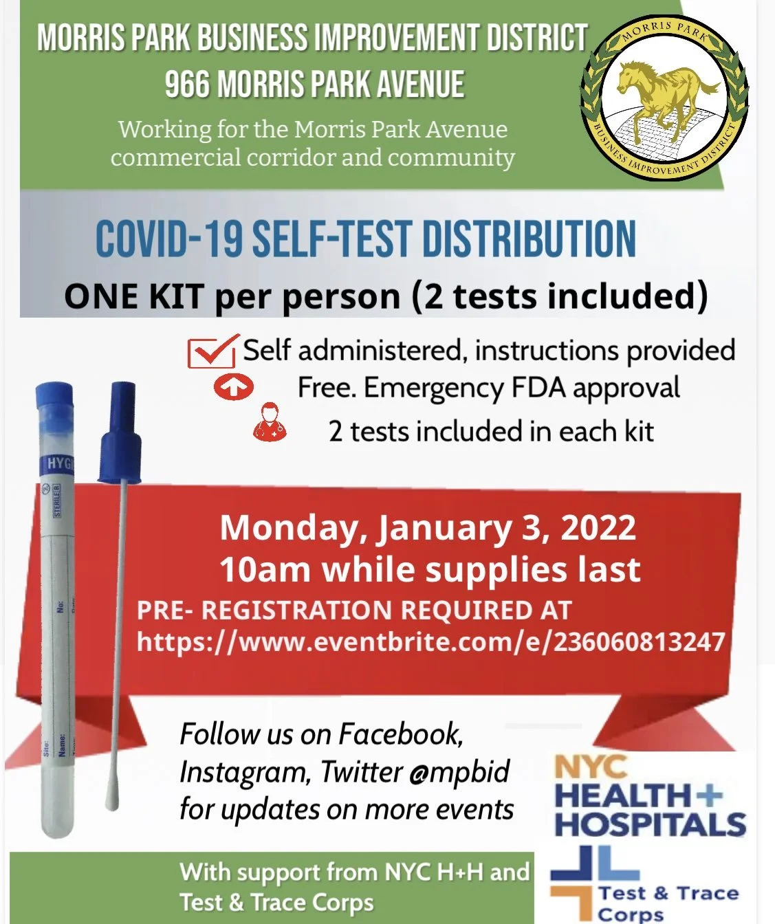 Covid-19 Self Test Kit Distribution
