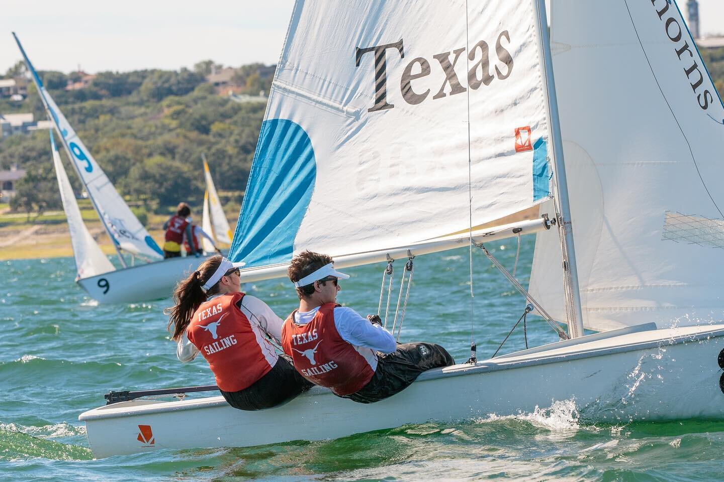 Congrats to our Longhorn sailors for placing first and second at our annual Kathryn Hammond Regatta this past weekend!

Kathryn Hammond was a UT Sailing Team alum and teacher who tragically passed in a car accident in 1999. This regatta was named aft