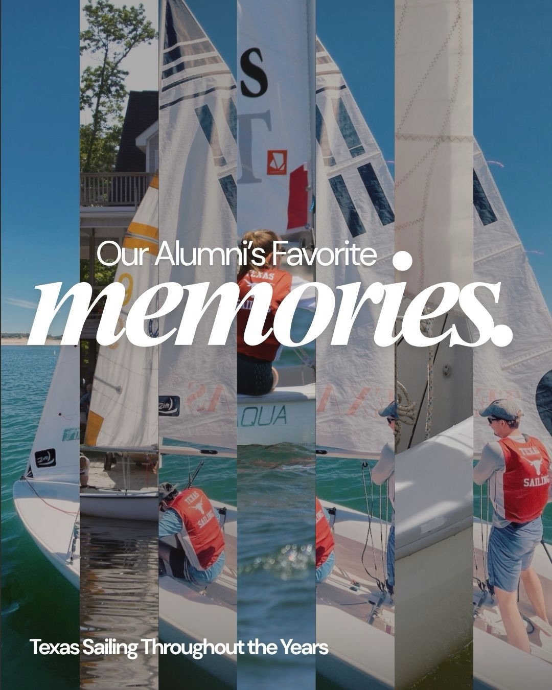 Swipe through our alumni&rsquo;s favorite memories on the team! ⛵️🧡

#texassailing #hookem