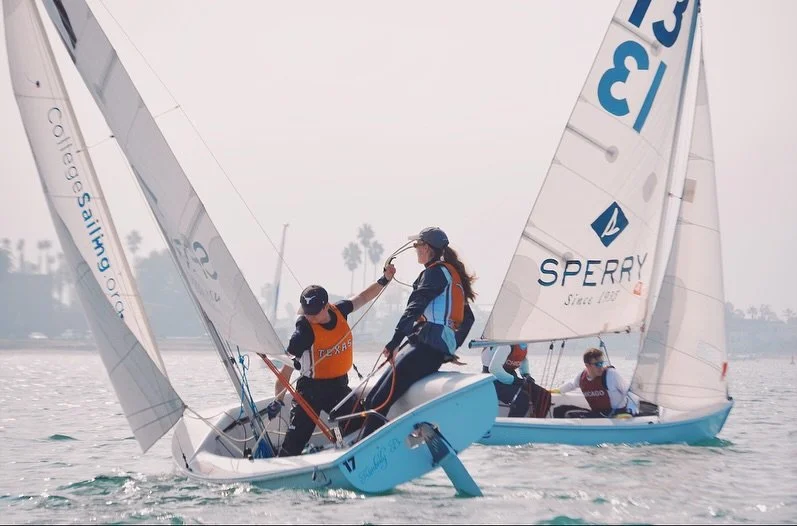 This weekend the team travelled to San Diego for the West Coast Champs at Mission Bay Yacht Club! 🌊🌴 We had so much fun on &amp; off the water. Thanks to @ucsdsailing &amp; @sdsusailing for hosting 👏 

📸: sofidorman
#texassailing #hookem 
@texasr
