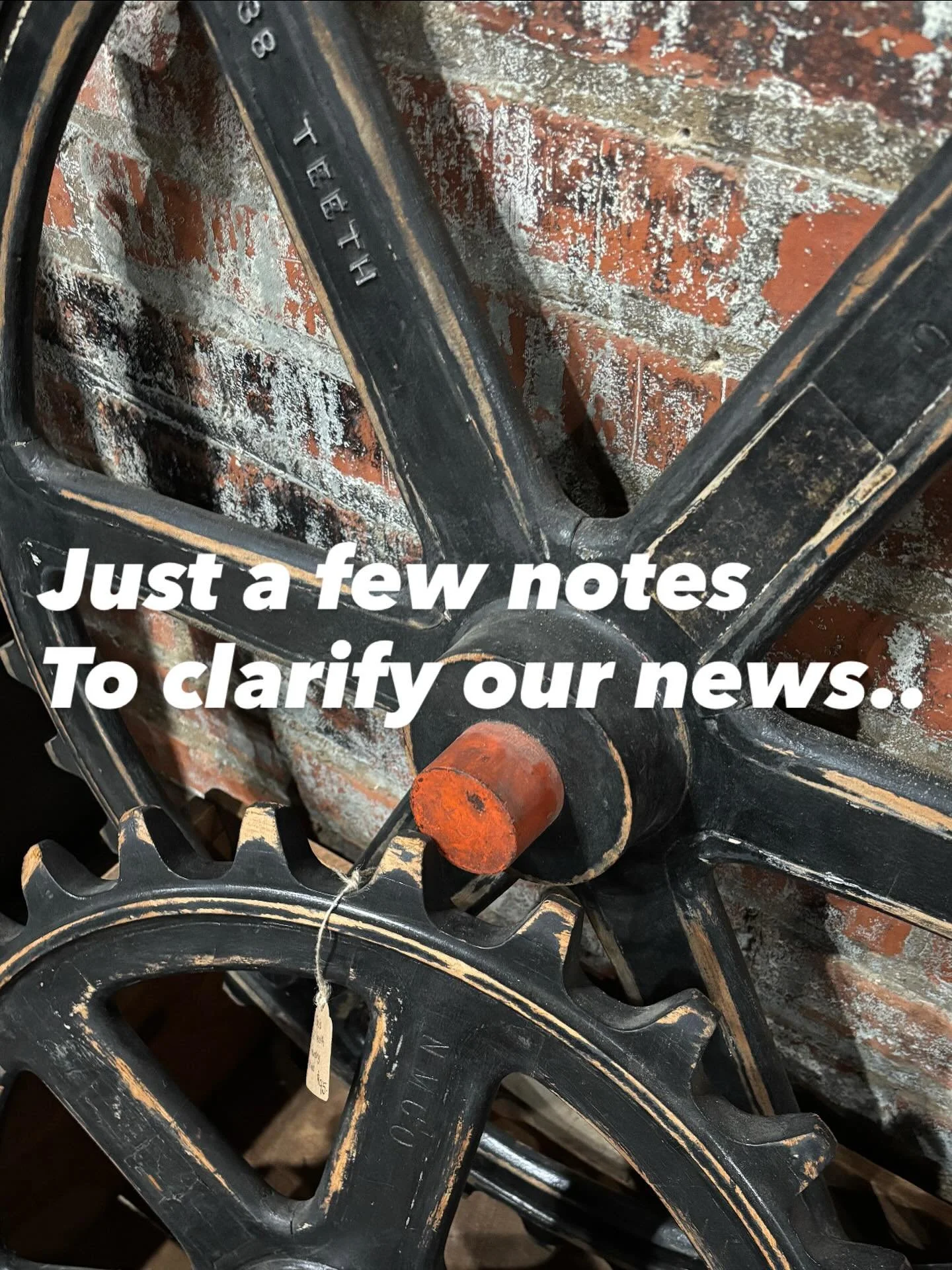 So last week we announced we were closing our business.
We just want to clarify a few things. 
We are marking down and clearancing  the inventory of our retail store. 
We will remain open until most of the inventory has been depleted.
In the coming n