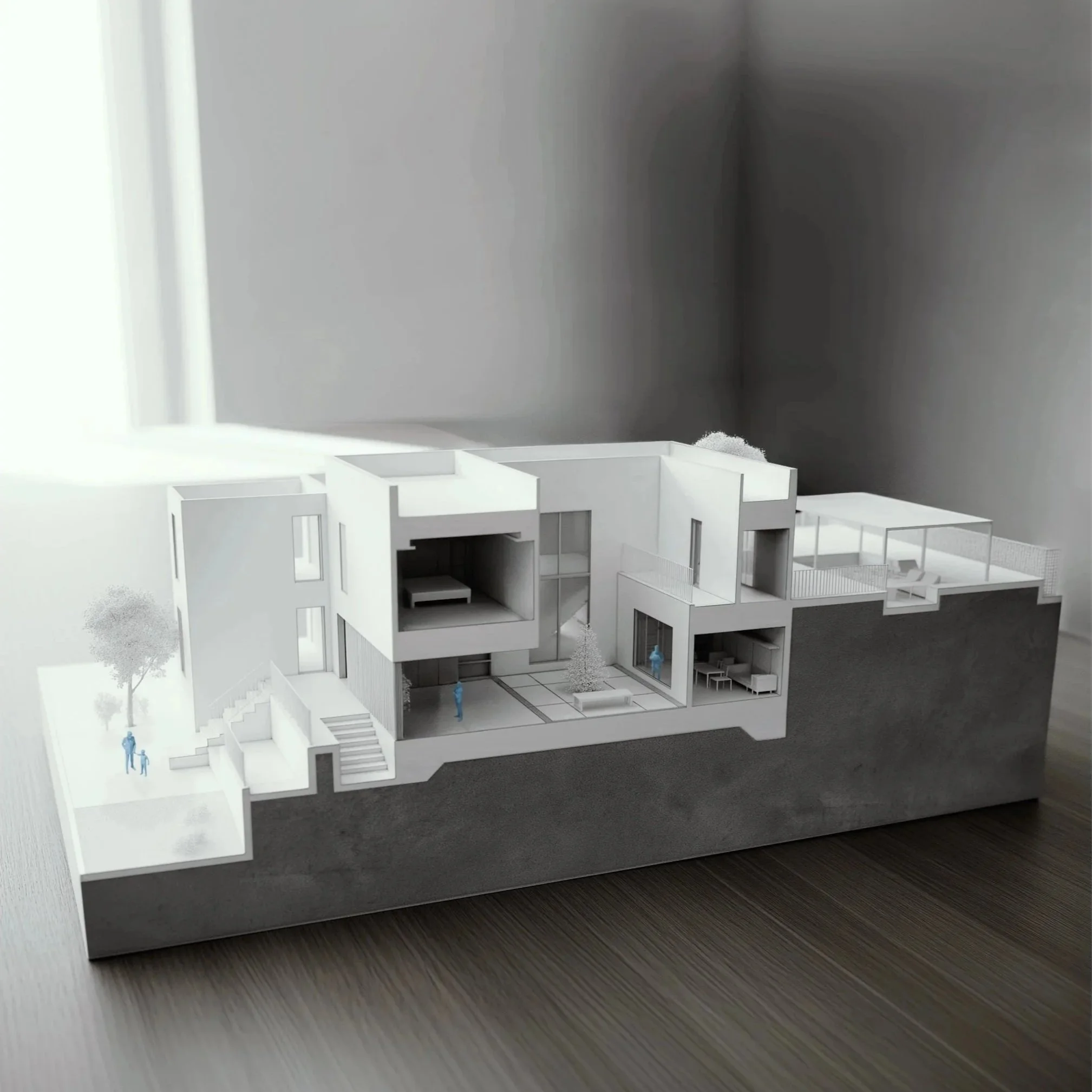 景庭齋 Courtyard in the Landscape - Model