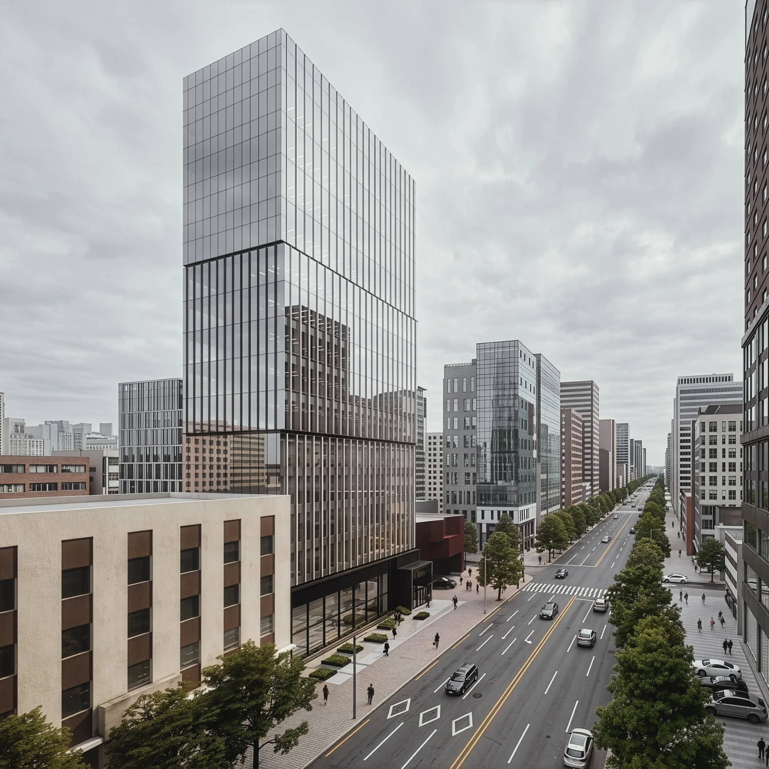 AMC Headquarters Tower - Design vs. Built