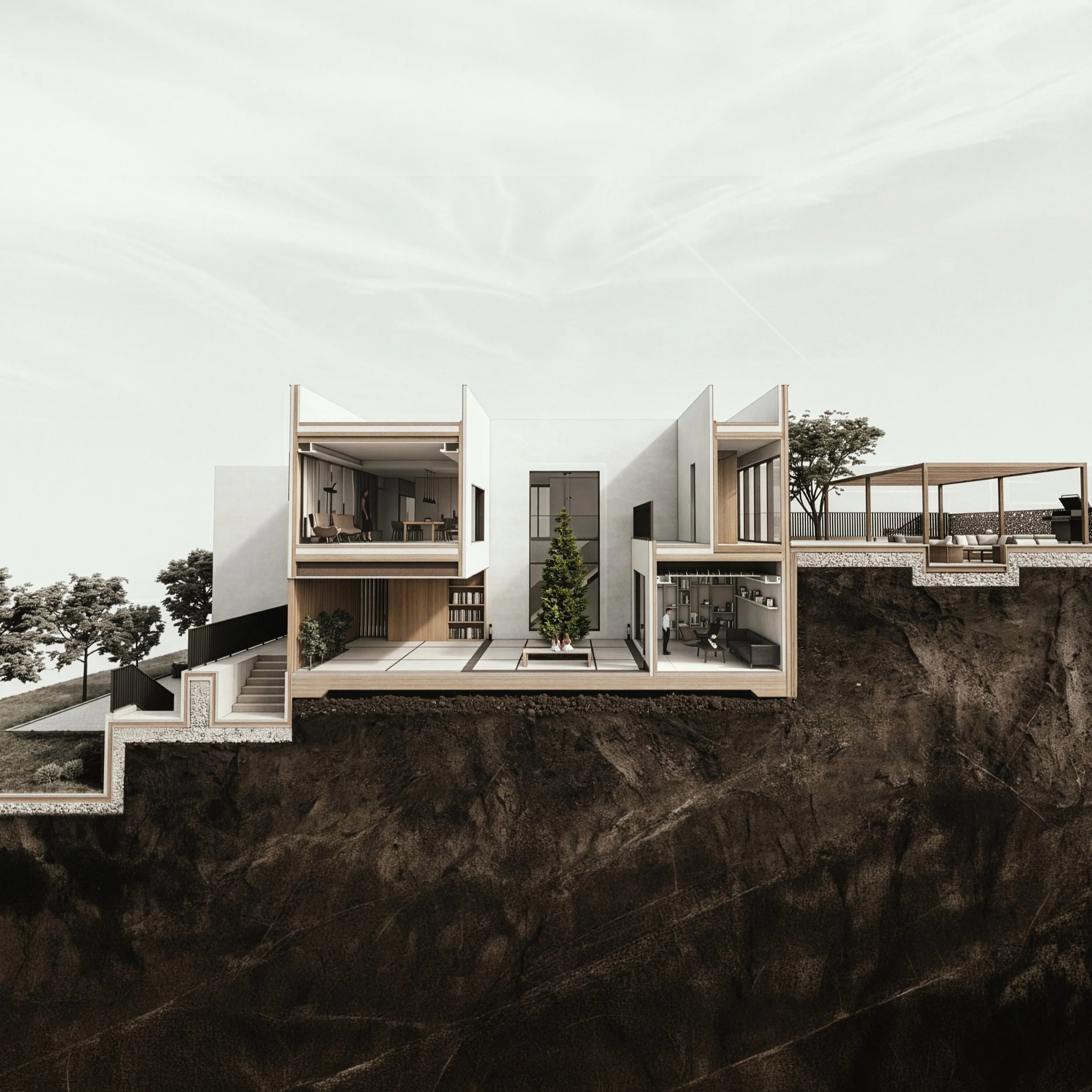 景庭齋 Courtyard in the Landscape