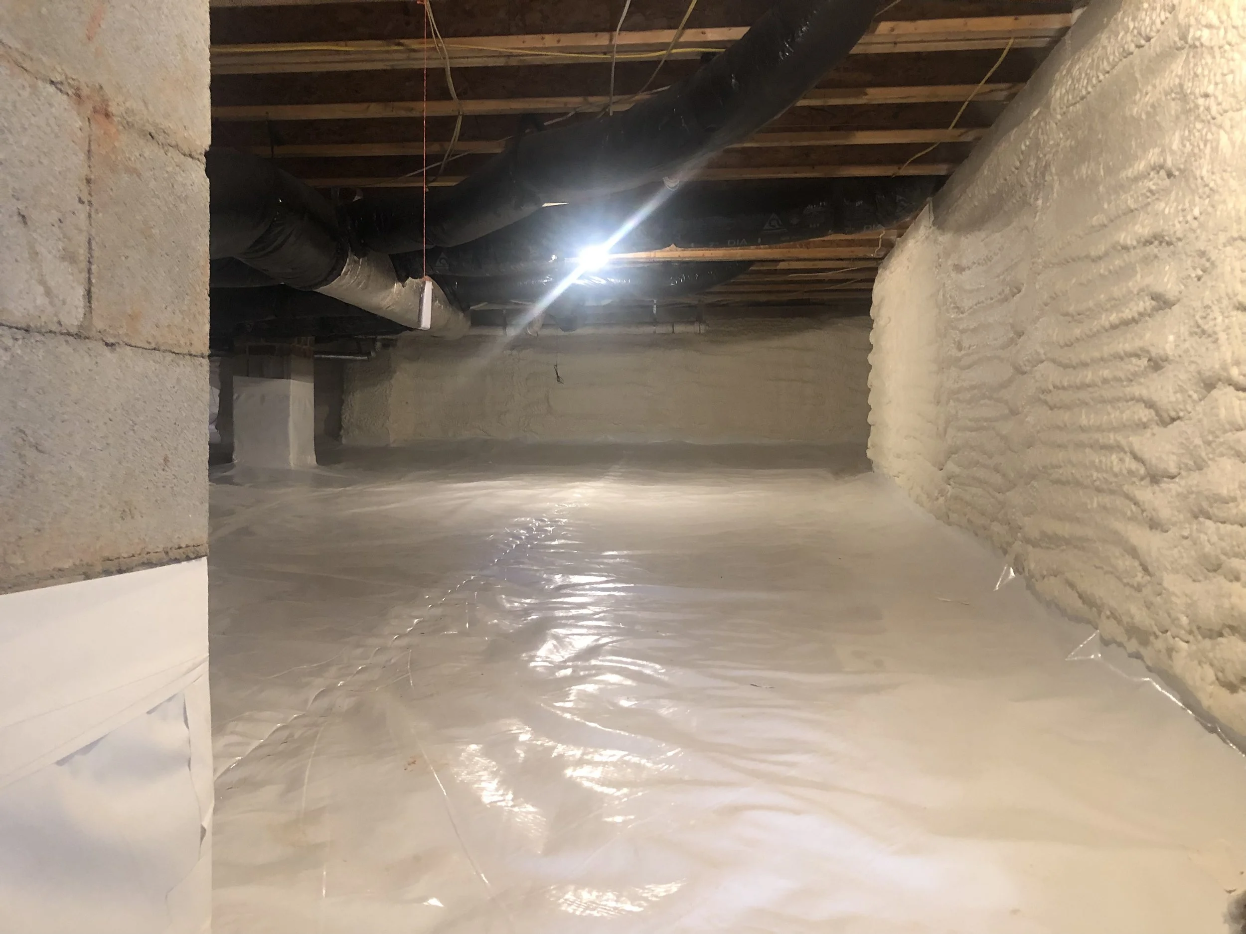 Triangle Radiant Barrier - Crawlspace Spray Foam 01.jpg