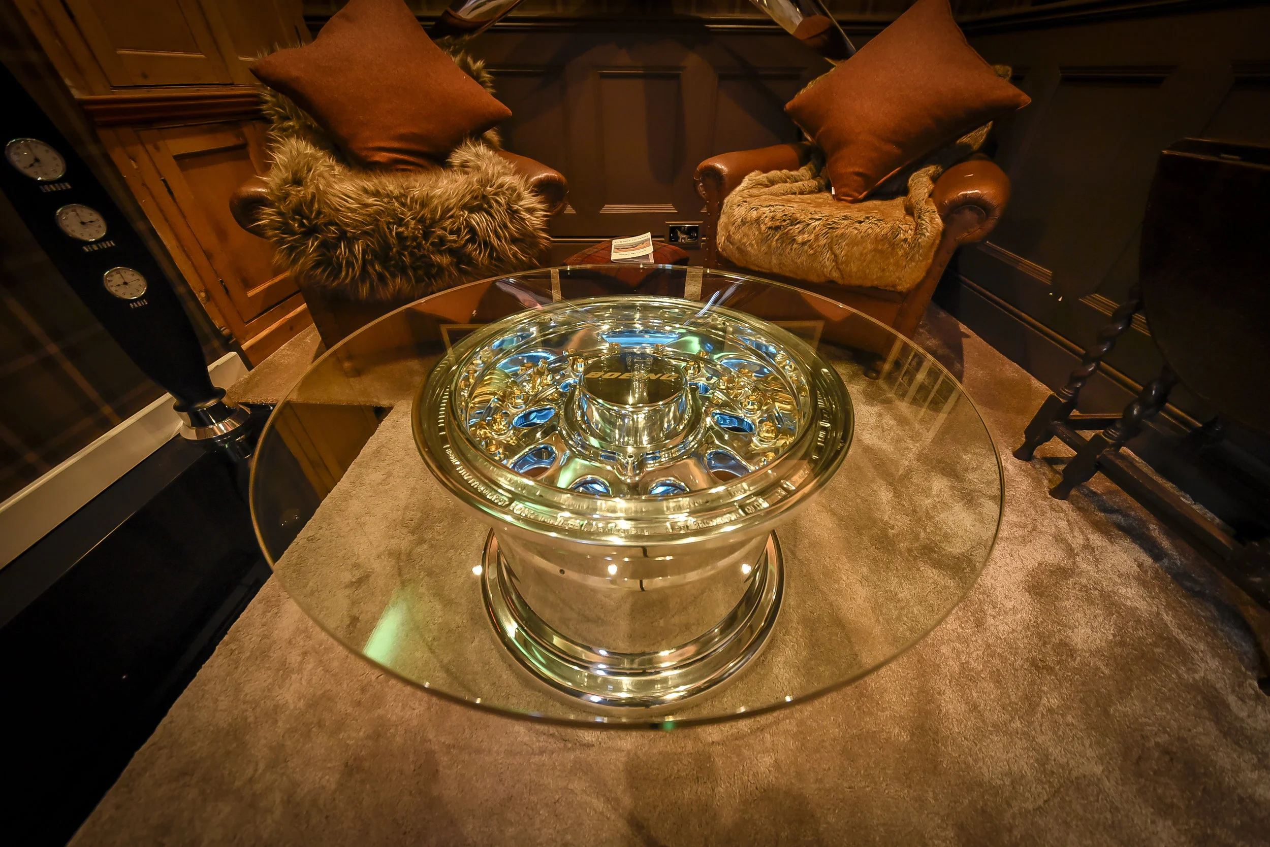 Boeing 747 wheel — Final Flight Furniture