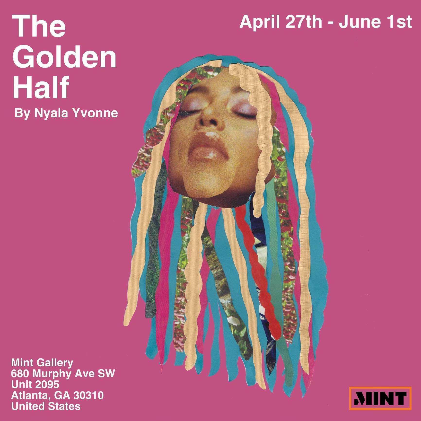 Join us tomorrow, Saturday 4/27 from 6-9pm for &ldquo;The Golden Half&rdquo; Solo exhibition by @golden.half Nyala Yvonne.

&ldquo;The Golden Half&rdquo; is an art exhibition by Nyala Yvonne that weaves together the threads of coming-of-age storytell