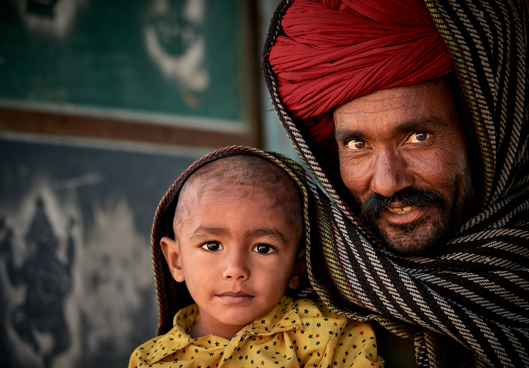 Rabari man and his son, Rajasthan, India